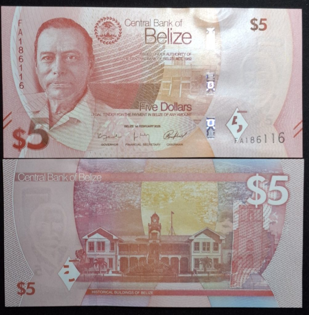 Belice - 2025 - 5 Dólares - Polímero - Unc