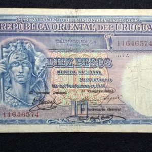 Uruguay - 1935 - 10 Pesos - CR#9.V.11 - VF