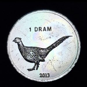 Nagorno Karabaj – 2013 – 1 Dram – Faisán - Aluminio  - Unc