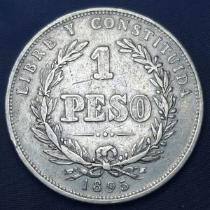 Uruguay - 1895 - 1 Peso de Plata - VF