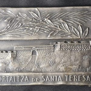 Uruguay - 1925 - Fortaleza de Santa Teresa - Muy escasa - Metal Blanco - 45x30mm