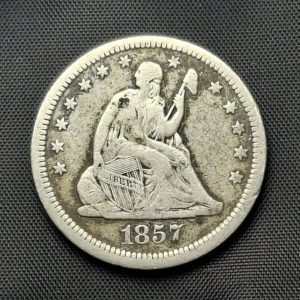 Estados Unidos - 1857 - 1/4 Dolar - Plata - F
