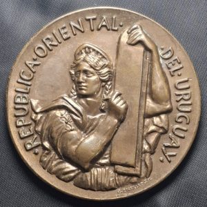 Uruguay - N/D – Medalla Unifaz - Diseño de Juan Zorrilla de San Martin / Declaratoria de la Independencia – Cobre50mm